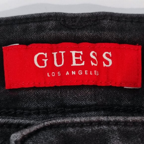 Guess Jeans high-rise stretch black women's size 32 - Picture 5 of 16